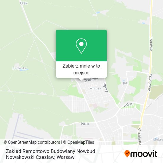 Mapa Zakład Remontowo Budowlany Nowbud Nowakowski Czesław