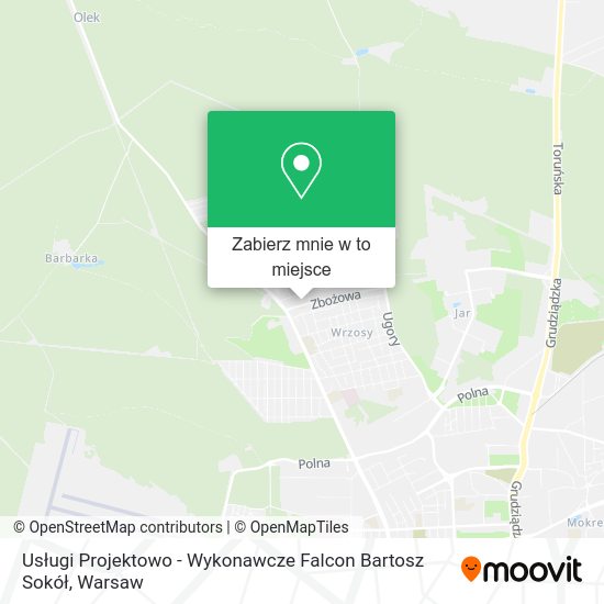 Mapa Usługi Projektowo - Wykonawcze Falcon Bartosz Sokół