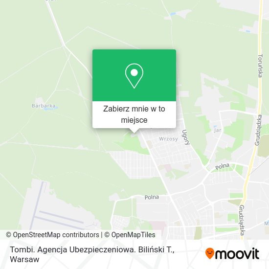 Mapa Tombi. Agencja Ubezpieczeniowa. Biliński T.