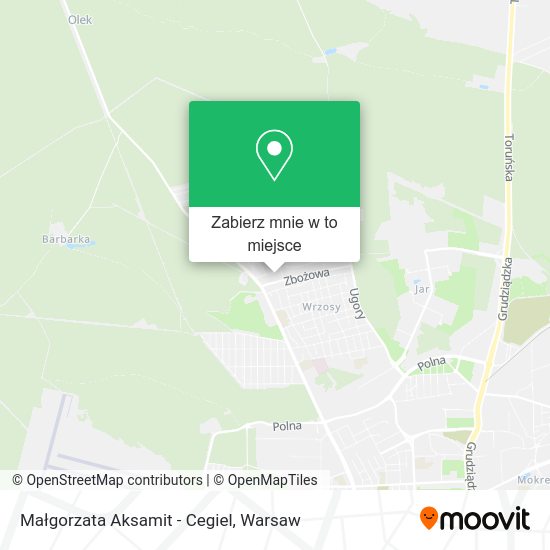 Mapa Małgorzata Aksamit - Cegiel