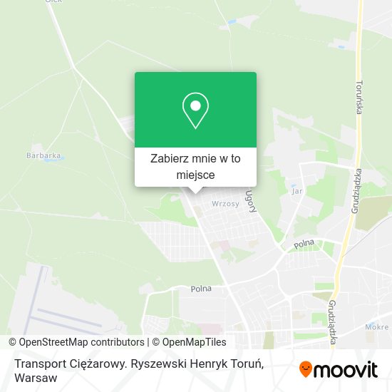 Mapa Transport Ciężarowy. Ryszewski Henryk Toruń