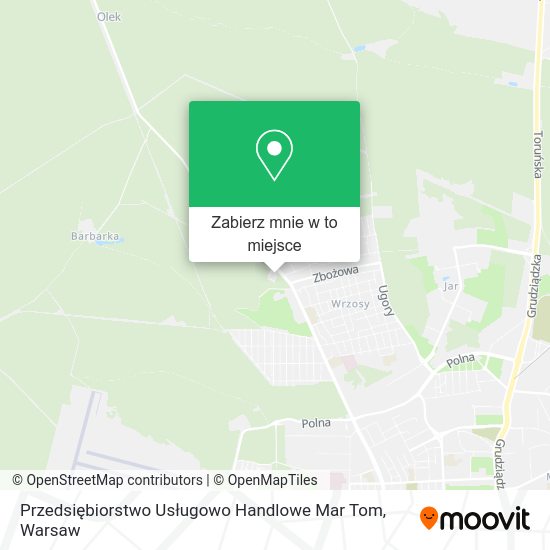 Mapa Przedsiębiorstwo Usługowo Handlowe Mar Tom