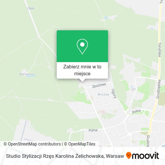 Mapa Studio Stylizacji Rzęs Karolina Żelichowska