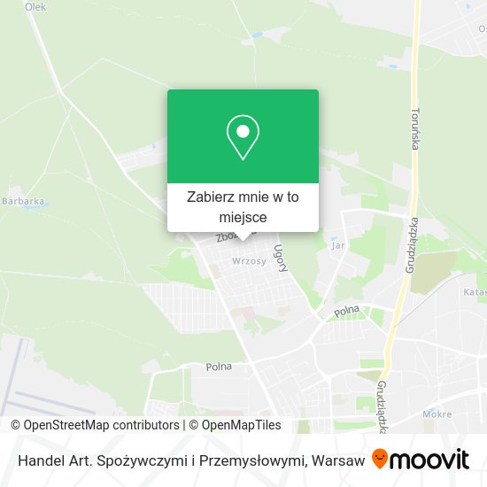 Mapa Handel Art. Spożywczymi i Przemysłowymi