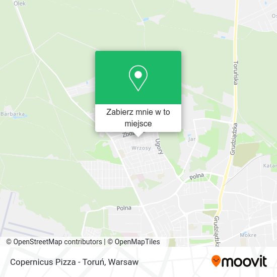 Mapa Copernicus Pizza - Toruń