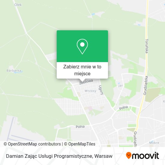 Mapa Damian Zając Usługi Programistyczne