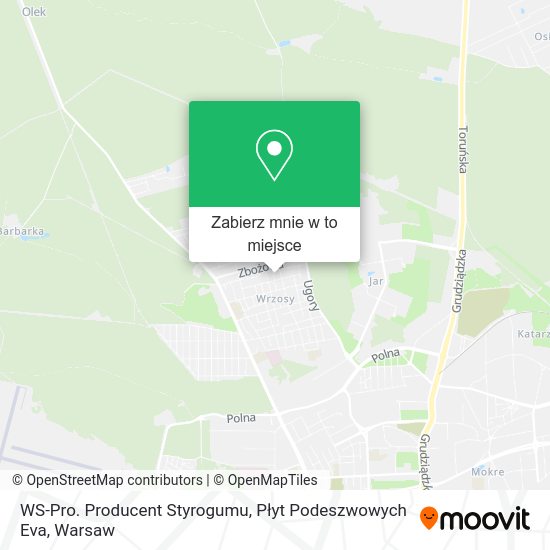 Mapa WS-Pro. Producent Styrogumu, Płyt Podeszwowych Eva