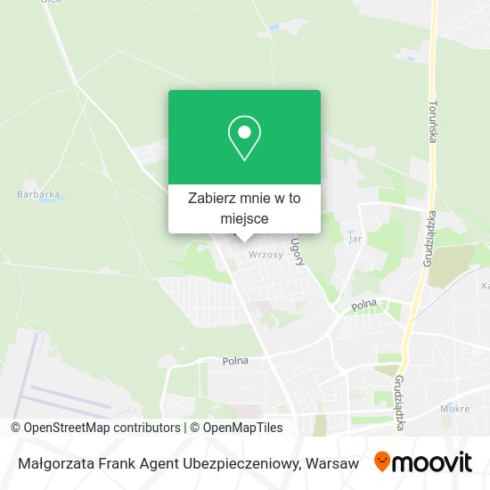 Mapa Małgorzata Frank Agent Ubezpieczeniowy