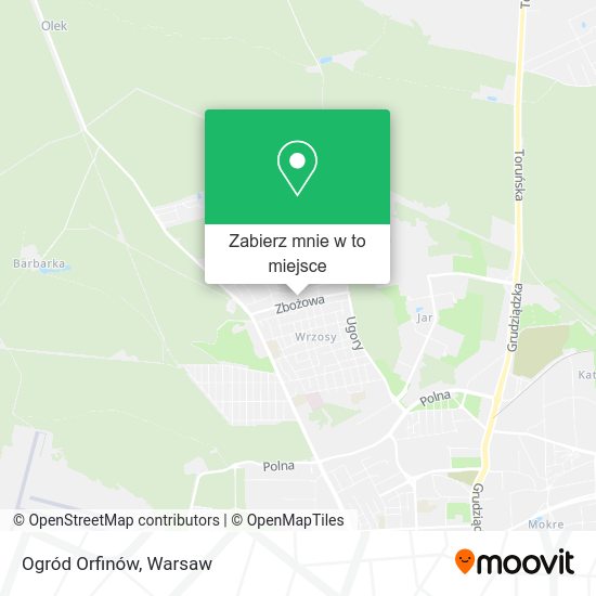 Mapa Ogród Orfinów