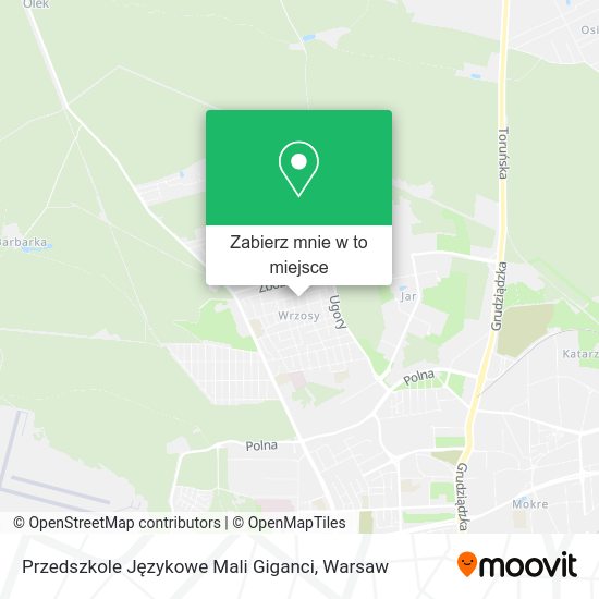 Mapa Przedszkole Językowe Mali Giganci