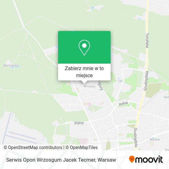 Mapa Serwis Opon Wrzosgum Jacek Tecmer