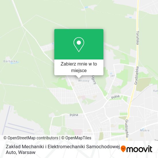 Mapa Zakład Mechaniki i Elektromechaniki Samochodowej Auto