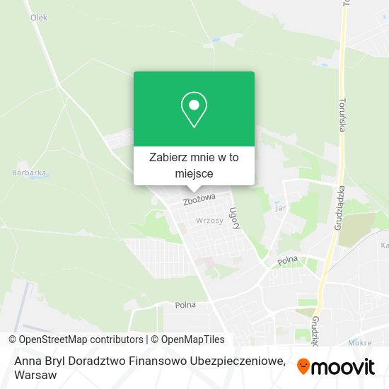 Mapa Anna Bryl Doradztwo Finansowo Ubezpieczeniowe