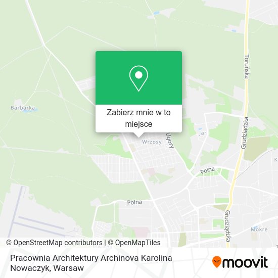 Mapa Pracownia Architektury Archinova Karolina Nowaczyk