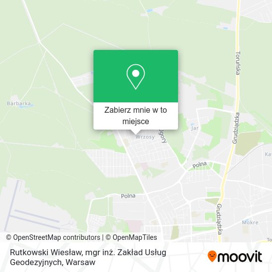 Mapa Rutkowski Wiesław, mgr inż. Zakład Usług Geodezyjnych