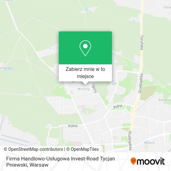 Mapa Firma Handlowo-Usługowa Invest-Road Tycjan Pniewski