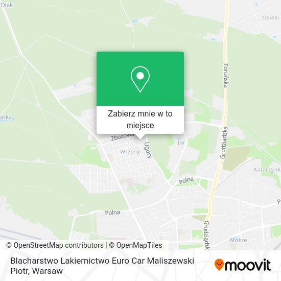 Mapa Blacharstwo Lakiernictwo Euro Car Maliszewski Piotr