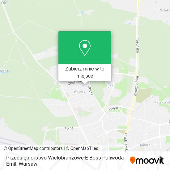 Mapa Przedsiębiorstwo Wielobranżowe E Boss Paliwoda Emil