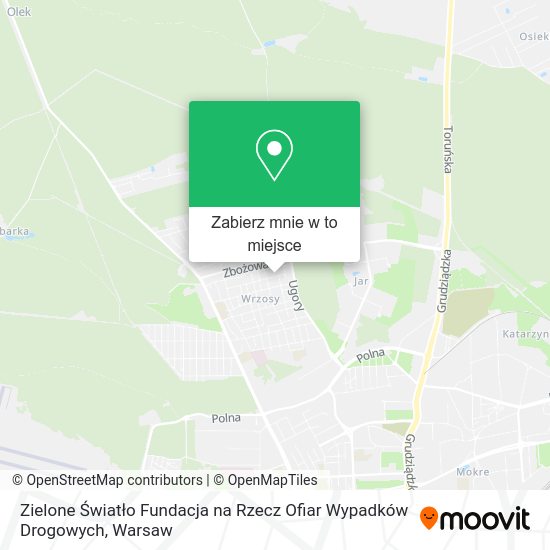 Mapa Zielone Światło Fundacja na Rzecz Ofiar Wypadków Drogowych