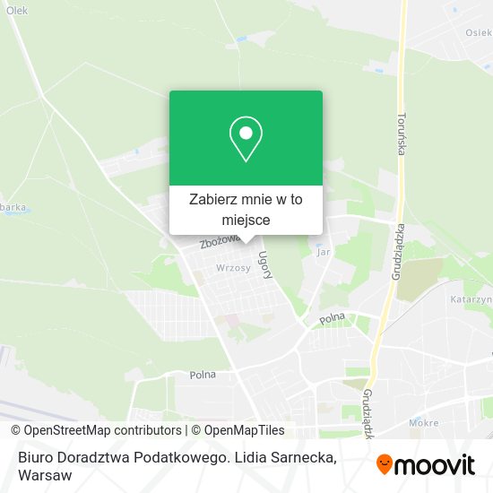 Mapa Biuro Doradztwa Podatkowego. Lidia Sarnecka