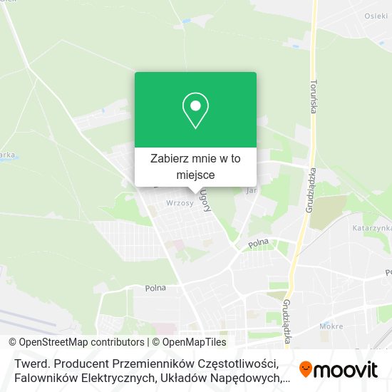 Mapa Twerd. Producent Przemienników Częstotliwości, Falowników Elektrycznych, Układów Napędowych