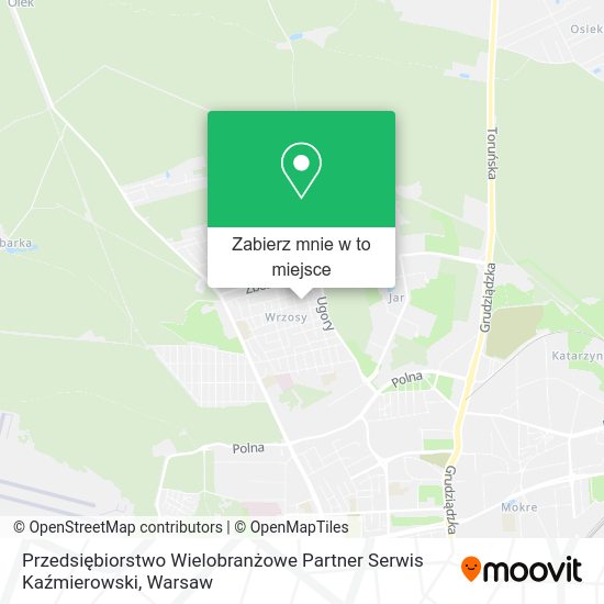 Mapa Przedsiębiorstwo Wielobranżowe Partner Serwis Kaźmierowski