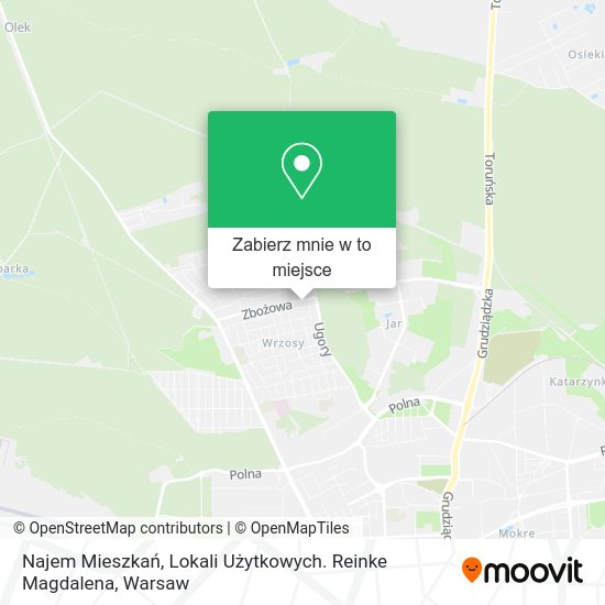 Mapa Najem Mieszkań, Lokali Użytkowych. Reinke Magdalena