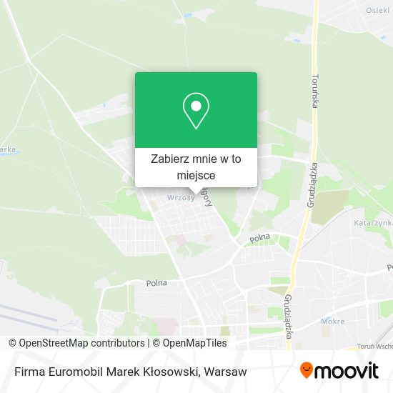 Mapa Firma Euromobil Marek Kłosowski