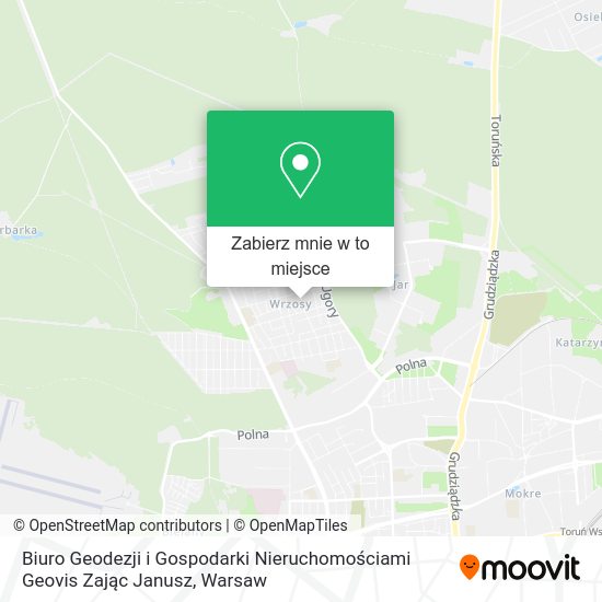 Mapa Biuro Geodezji i Gospodarki Nieruchomościami Geovis Zając Janusz