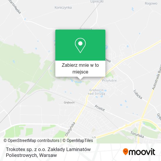 Mapa Trokotex sp. z o.o. Zakłady Laminatów Poliestrowych