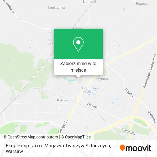 Mapa Ekoplex sp. z o.o. Magazyn Tworzyw Sztucznych