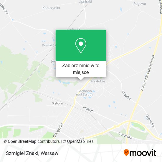 Mapa Szmigiel Znaki