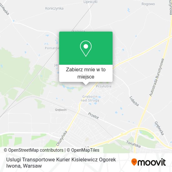 Mapa Uslugi Transportowe Kurier Kisielewicz Ogorek Iwona