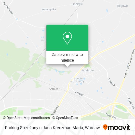 Mapa Parking Strzeżony u Jana Kreczman Maria