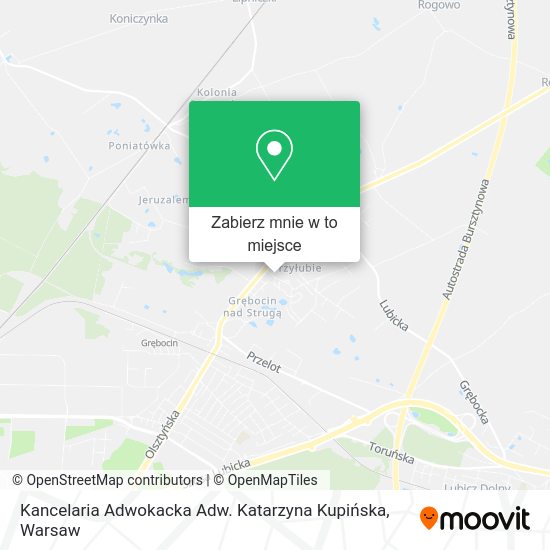 Mapa Kancelaria Adwokacka Adw. Katarzyna Kupińska