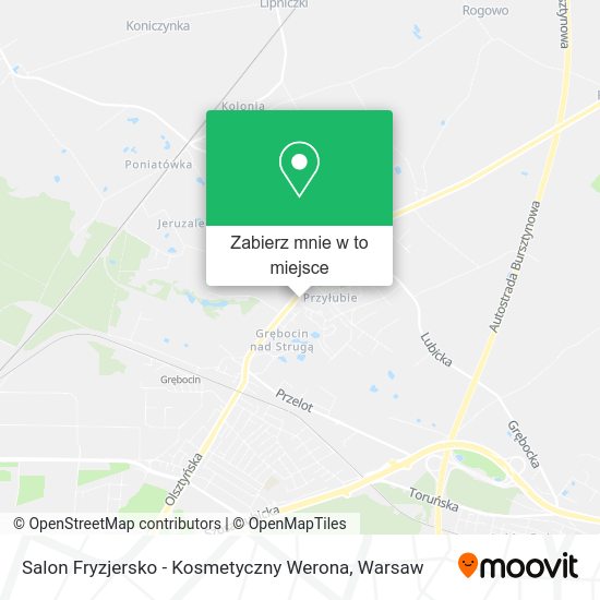 Mapa Salon Fryzjersko - Kosmetyczny Werona