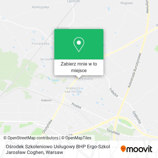 Mapa Ośrodek Szkoleniowo Usługowy BHP Ergo-Szkol Jarosław Coghen