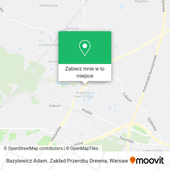 Mapa Bazylewicz Adam. Zakład Przerobu Drewna