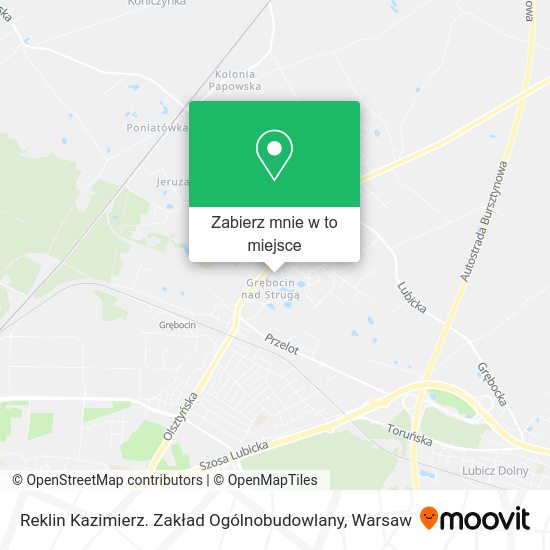 Mapa Reklin Kazimierz. Zakład Ogólnobudowlany