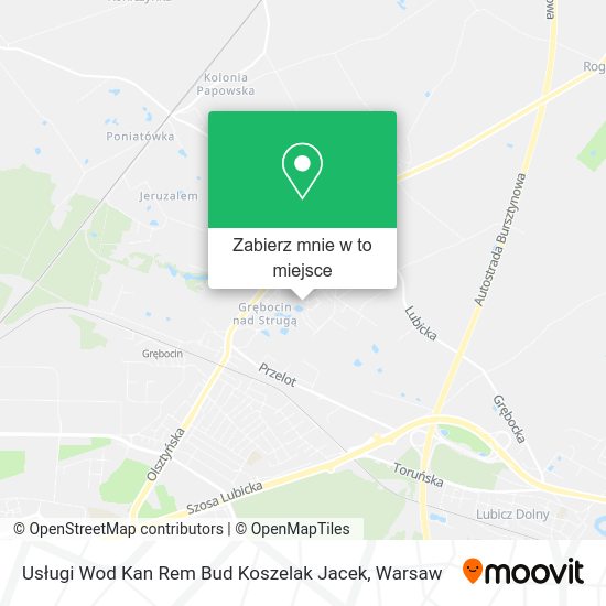 Mapa Usługi Wod Kan Rem Bud Koszelak Jacek