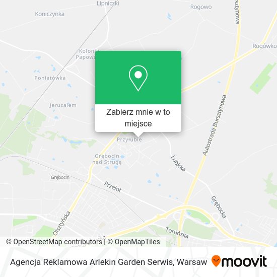 Mapa Agencja Reklamowa Arlekin Garden Serwis