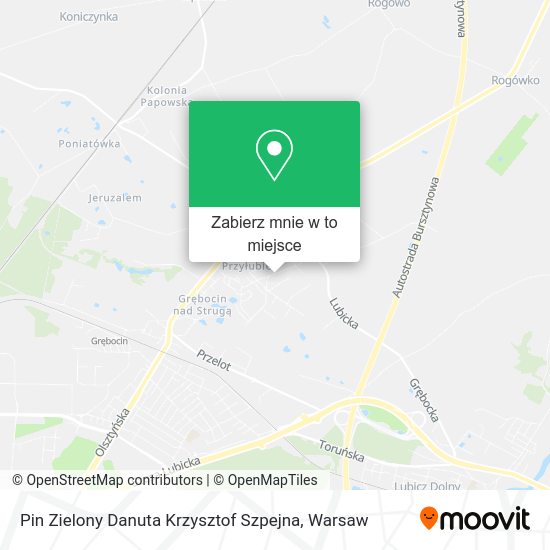 Mapa Pin Zielony Danuta Krzysztof Szpejna