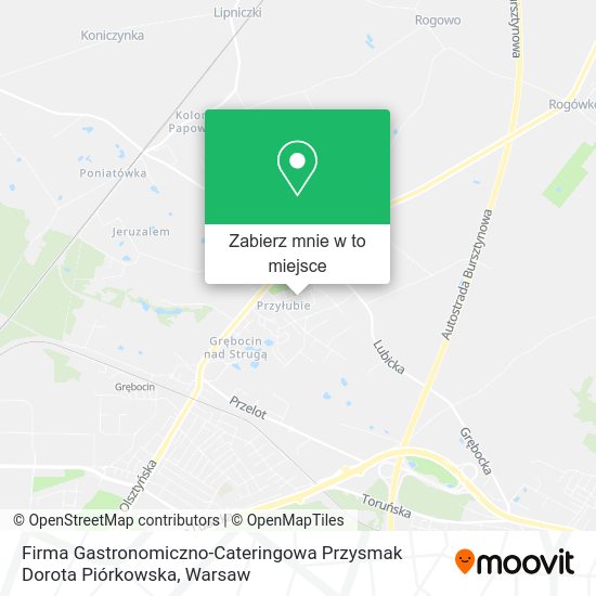 Mapa Firma Gastronomiczno-Cateringowa Przysmak Dorota Piórkowska