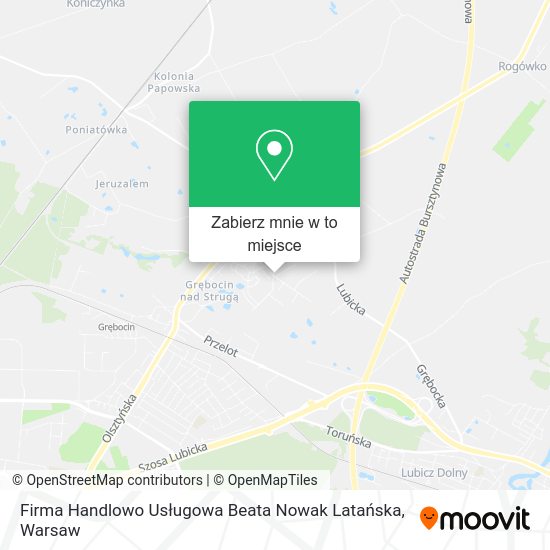 Mapa Firma Handlowo Usługowa Beata Nowak Latańska