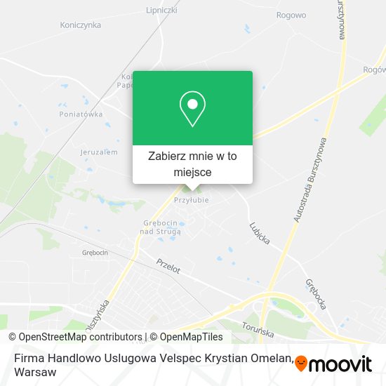 Mapa Firma Handlowo Uslugowa Velspec Krystian Omelan