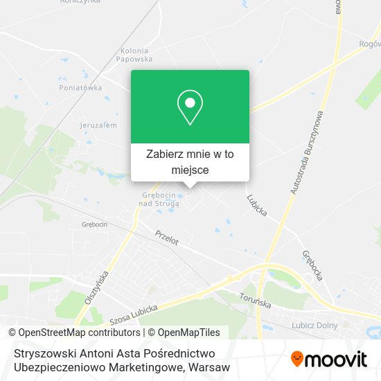 Mapa Stryszowski Antoni Asta Pośrednictwo Ubezpieczeniowo Marketingowe