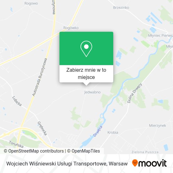 Mapa Wojciech Wiśniewski Usługi Transportowe