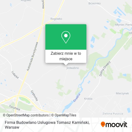 Mapa Firma Budowlano Usługowa Tomasz Kamiński