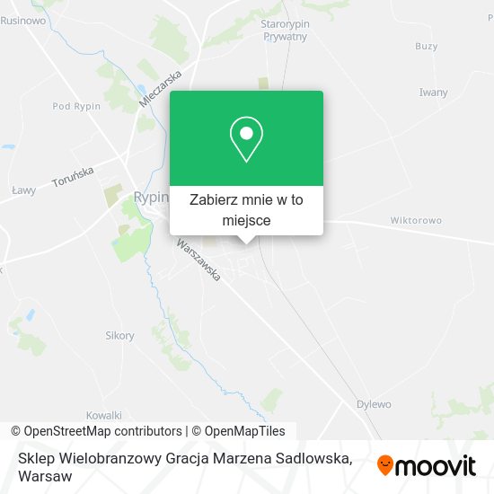 Mapa Sklep Wielobranzowy Gracja Marzena Sadlowska