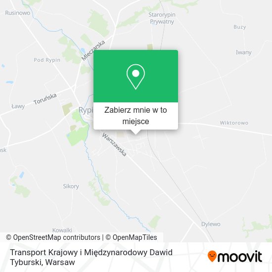 Mapa Transport Krajowy i Międzynarodowy Dawid Tyburski